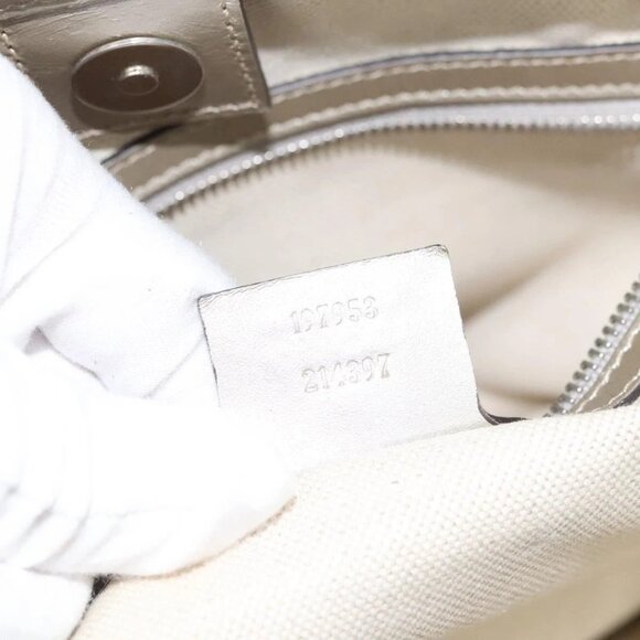 GUCCI GG Implementation Tote Bag Silver 197953 Auth 126051 - Picture 11 of 16